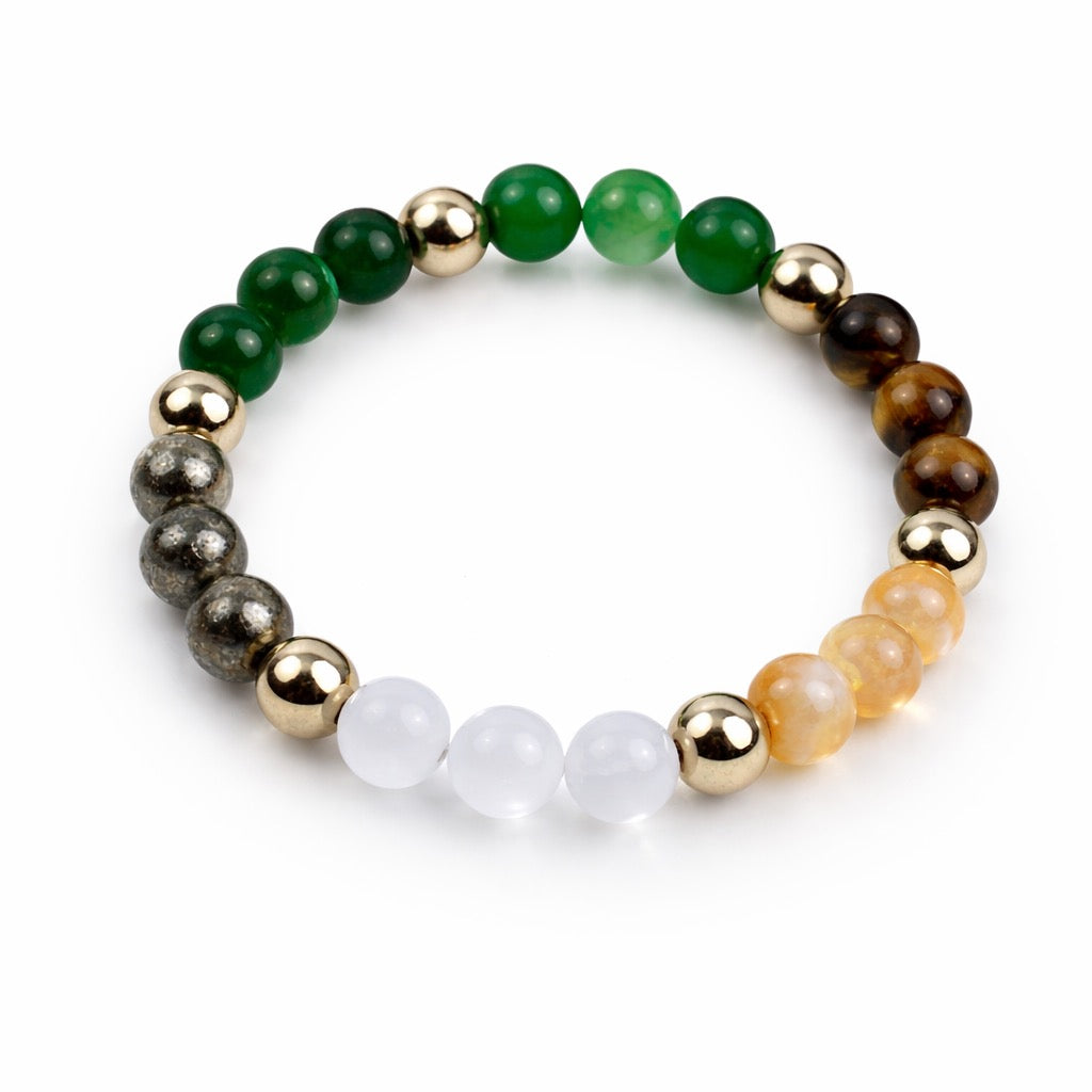 Dhan Shakti Wealth Bracelet (Lab Certified Natural Crystals)