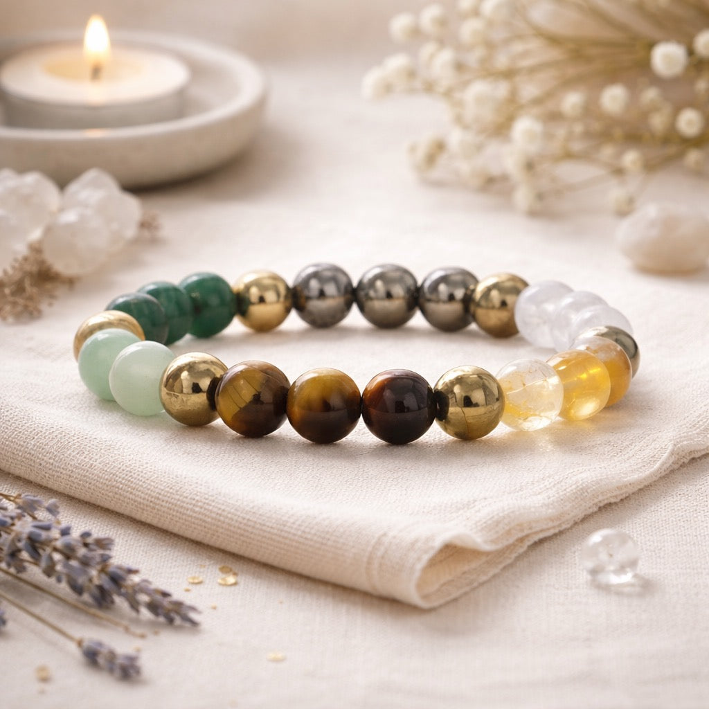 Wealth Harmony Crystal Band (Premium Natural Stones)