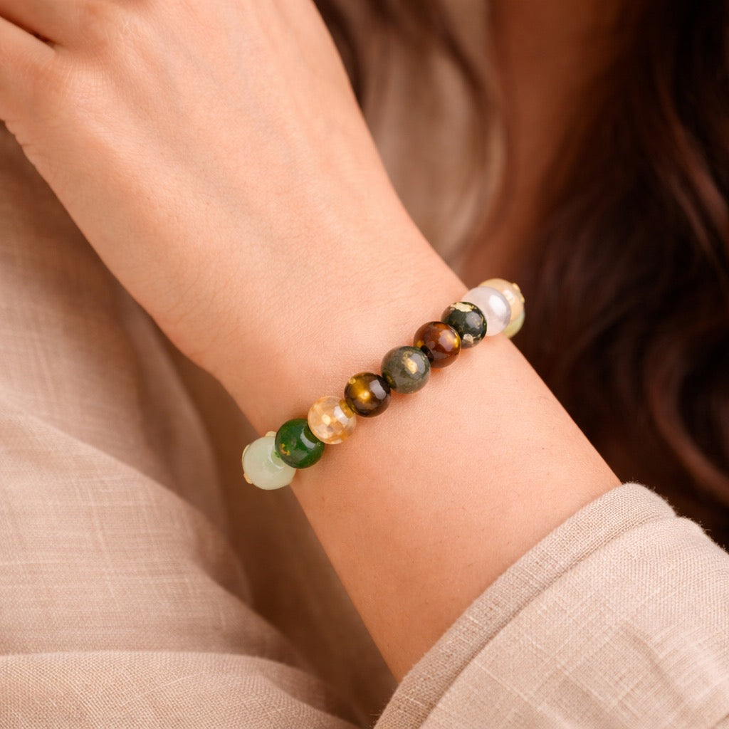 Wealth Harmony Crystal Band (Premium Natural Stones)