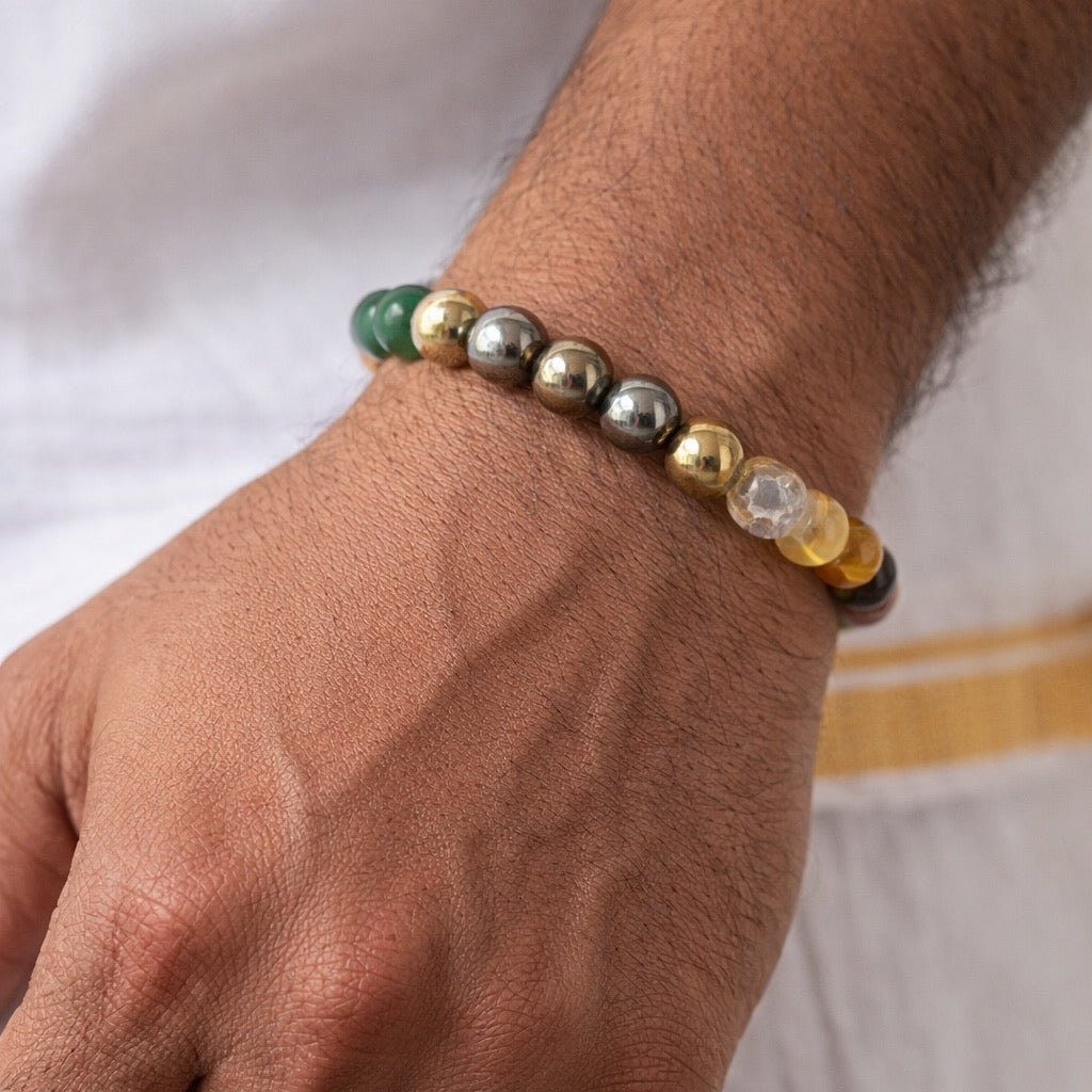 Wealth Harmony Crystal Band (Premium Natural Stones)