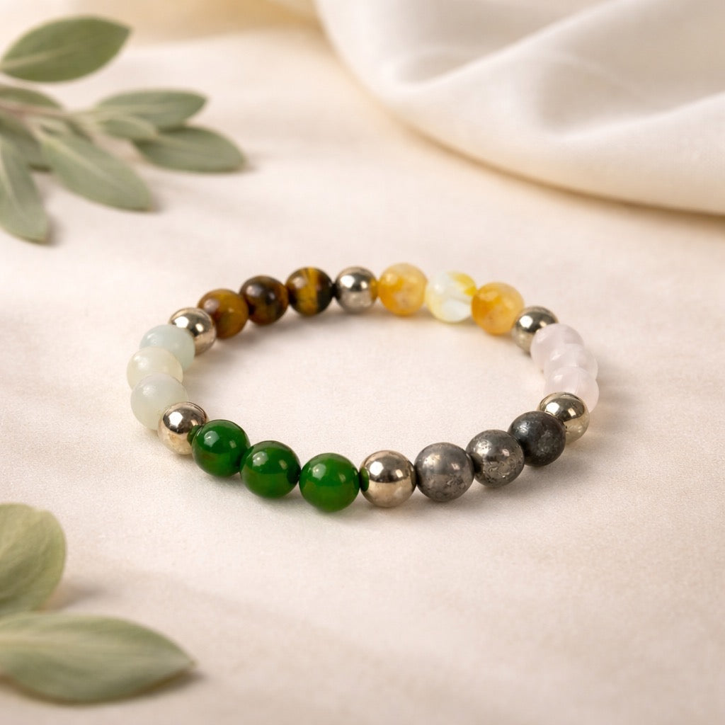 Dhan Yog Bracelet (Lab Certified Natural Crystals)