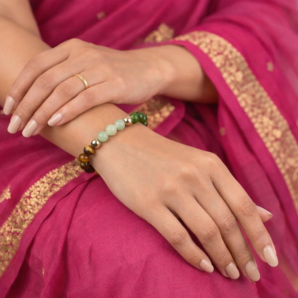 Dhan Yog Prosperity Bracelet (Natural Energy Stones)